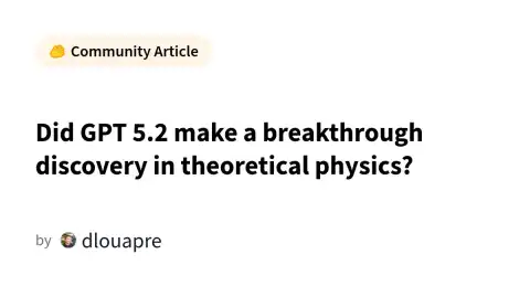 GPT-5.2 Discovers Formula for Previously Assumed Impossible Particle Interaction in Theoretical Physics