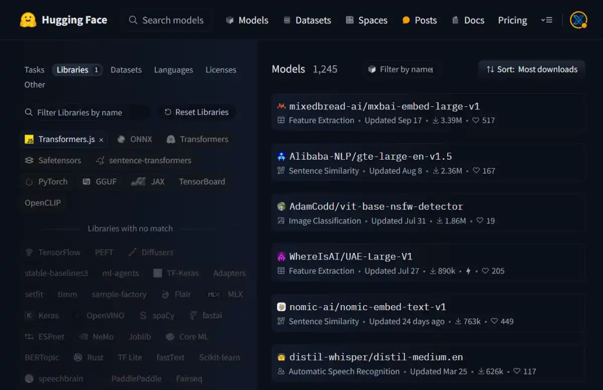 Hugging Face Releases Transformers.js v3: Faster Inference with WebGPU