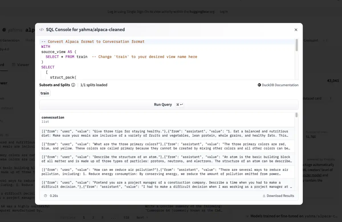 Hugging Face Introduces Powerful SQL Console for Data Analysis