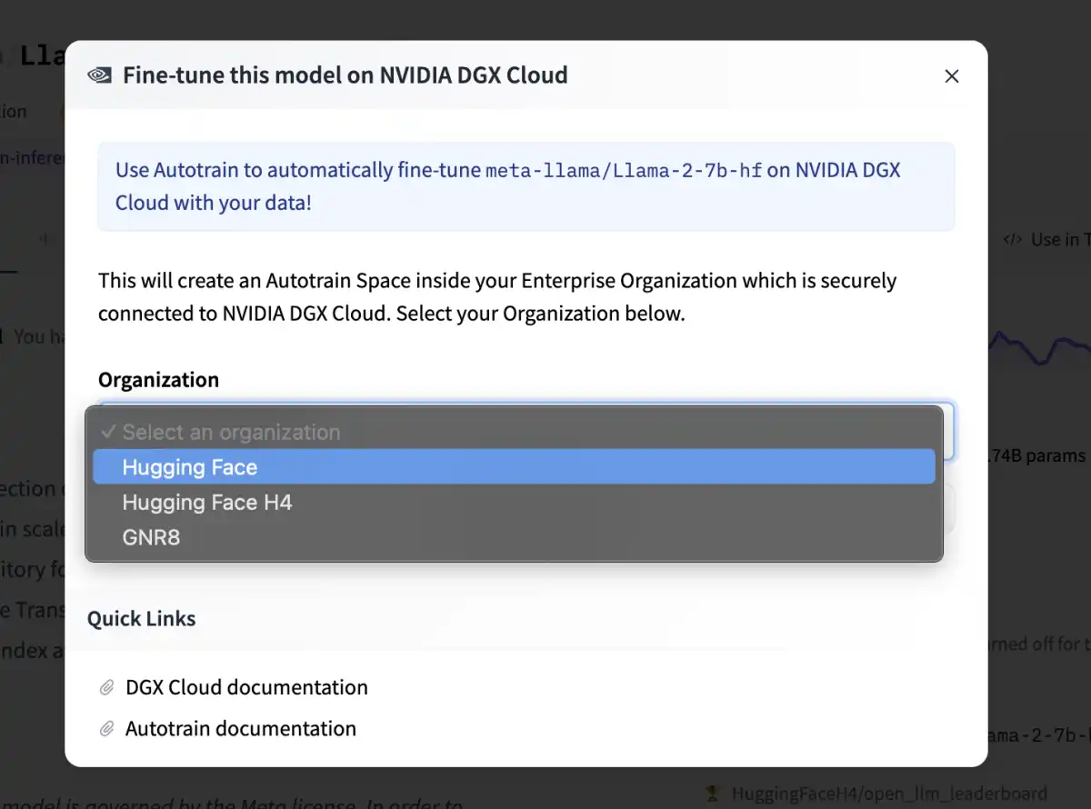 NVIDIA and Hugging Face Launch Train on DGX Cloud for Easy AI Model Training