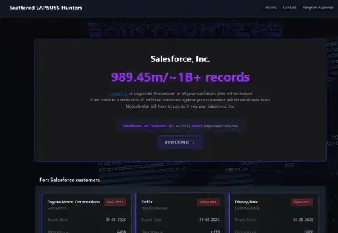 ShinyHunters Launches Data Leak Site, Threatens Fortune 500 Firms